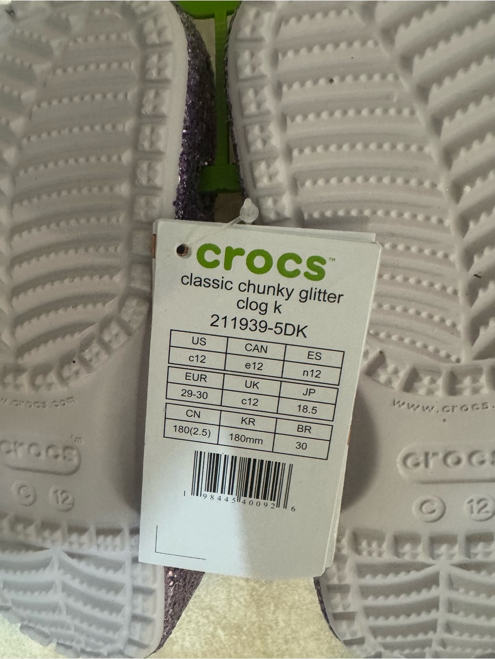 Crocs Chunky Glitter Clog - Picture 8 of 9